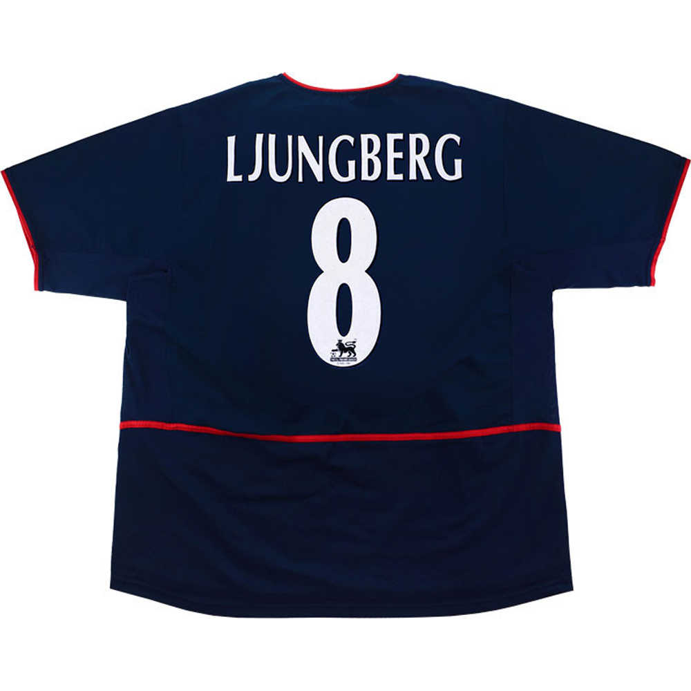 2002-04 Arsenal Away Shirt Ljungberg #8 (Excellent) XXL