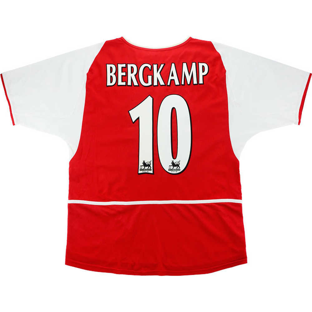2002-04 Arsenal Home Shirt Bergkamp #10 (Very Good) XXL