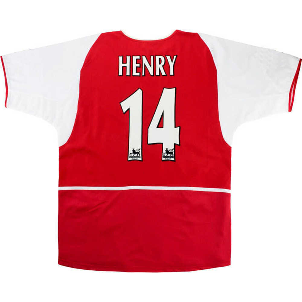 2002-04 Arsenal Home Shirt Henry #14 (Excellent) XL