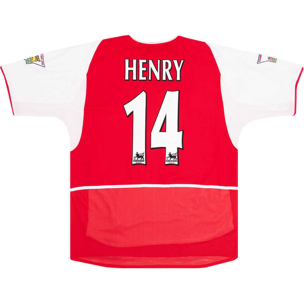 2002-04 Arsenal Player Issue Home Shirt Henry #14 (Excellent) XL