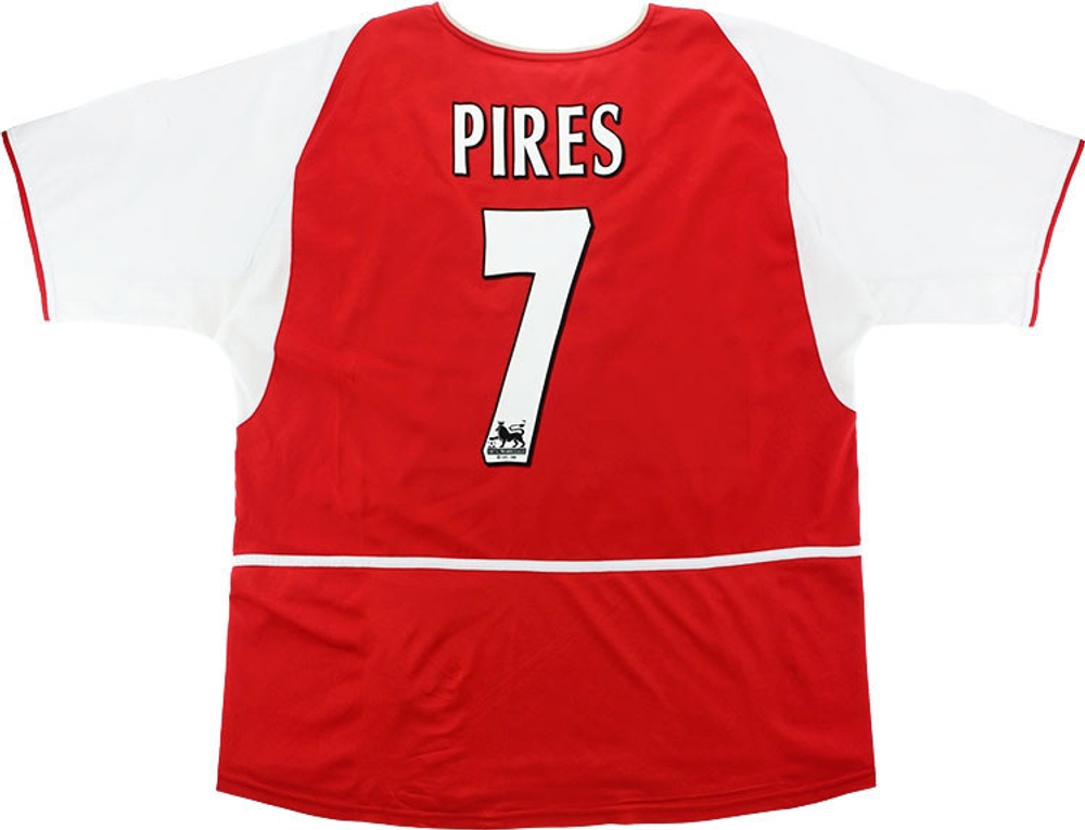 2002-04 Arsenal Home Shirt Pires #7 (Very Good) L