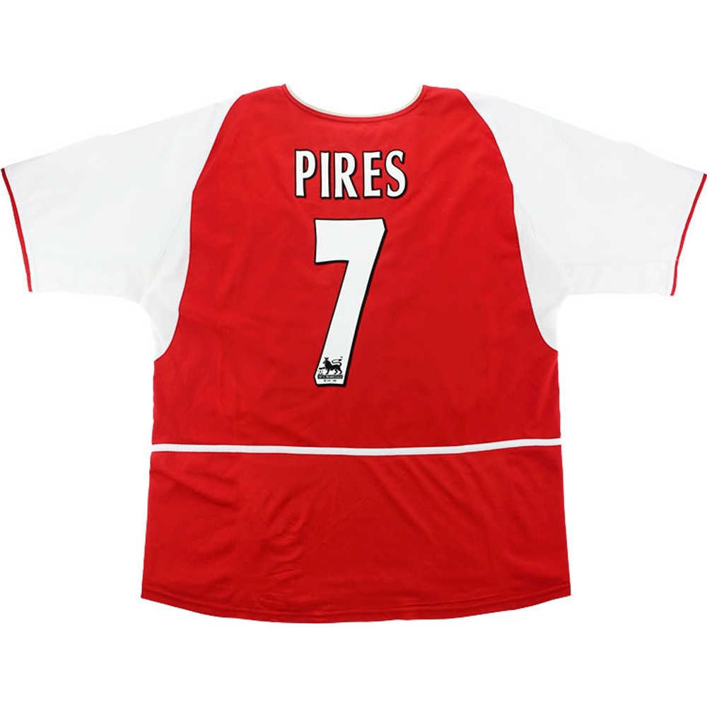 2002-04 Arsenal Home Shirt Pires #7 (Very Good) L