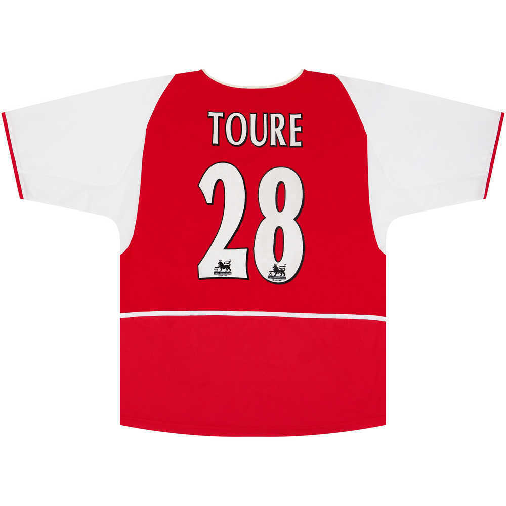 2002-04 Arsenal Home Shirt Toure #28 (Excellent) L