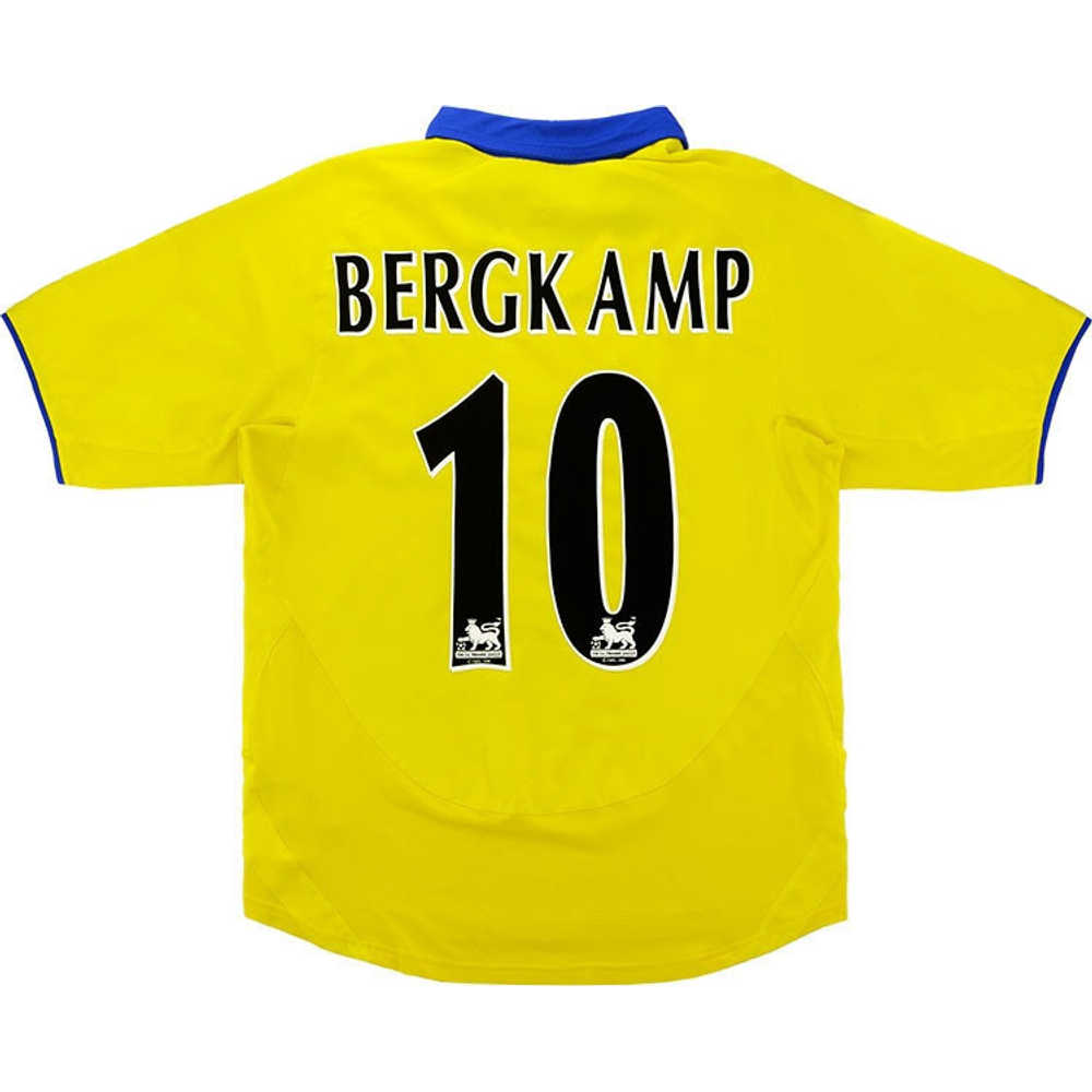 2003-05 Arsenal Away Shirt Bergkamp #10 (Very Good) L