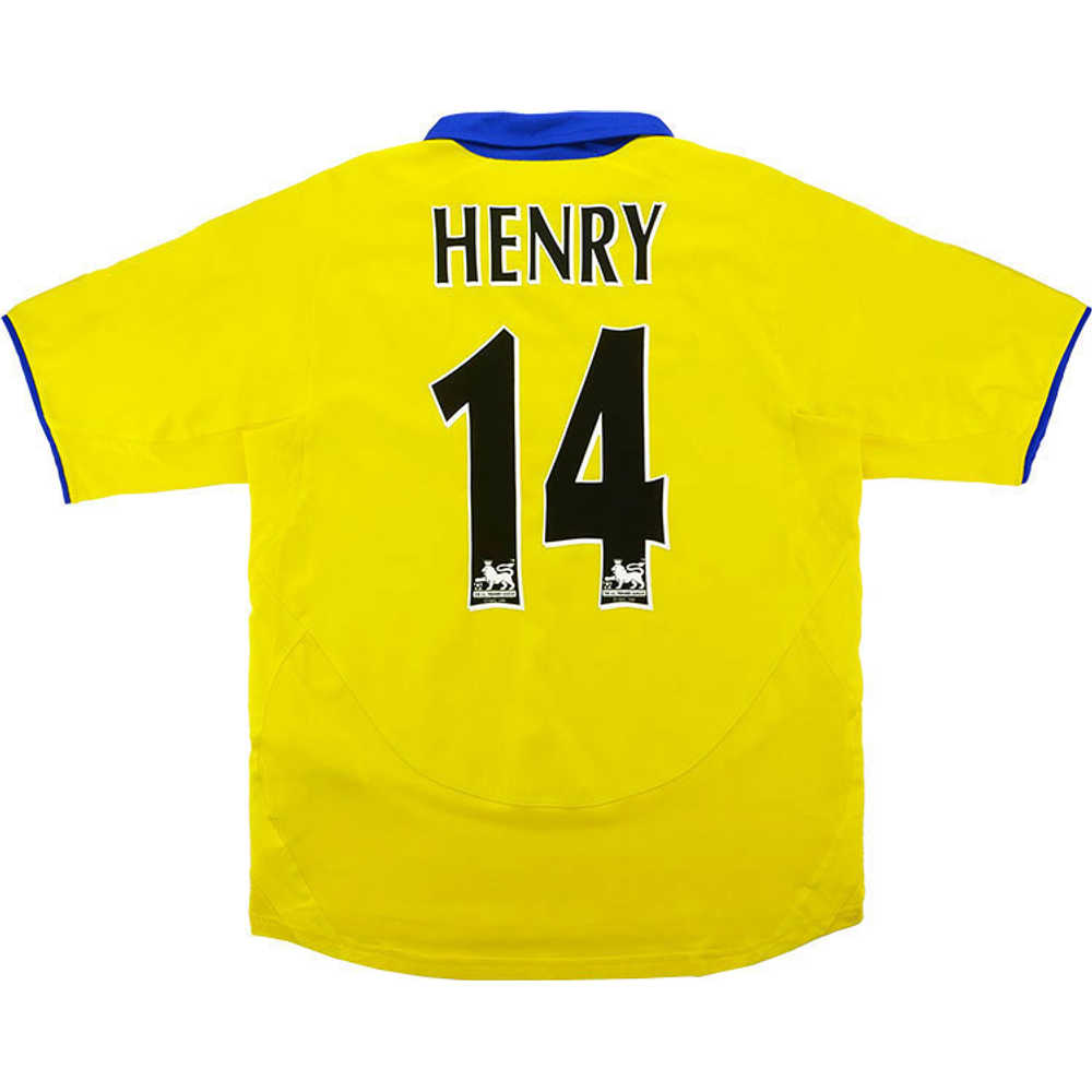 2003-05 Arsenal Away Shirt Henry #14 (Excellent) XXL