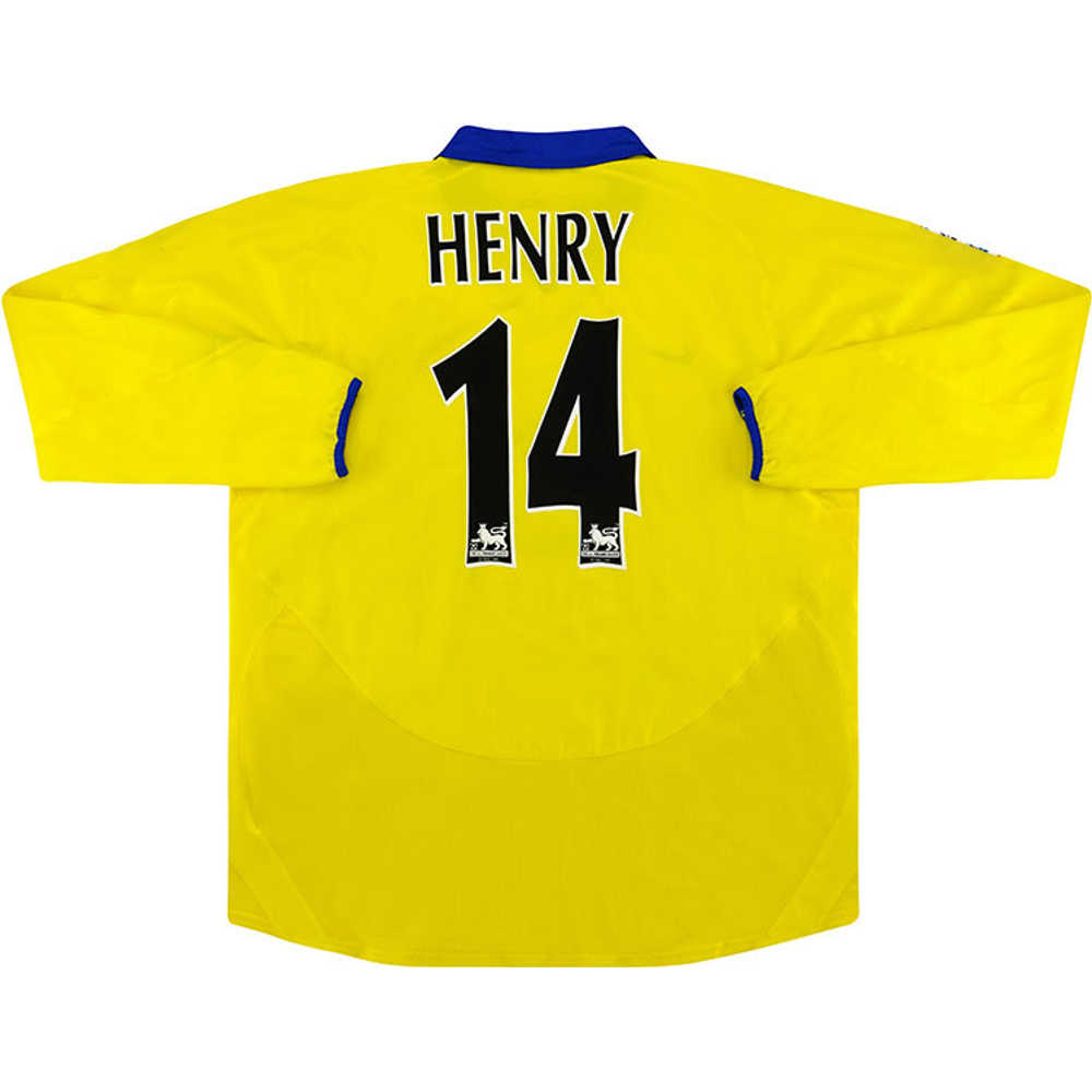 2004-05 Arsenal Away L/S Shirt Henry #14 (Excellent) L