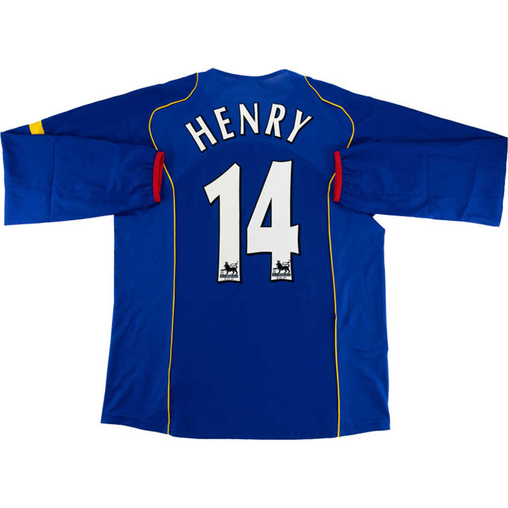 2004-06 Arsenal Away L/S Shirt Henry #14 (Very Good) L