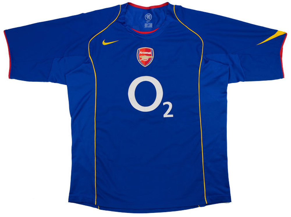 2004-06 Arsenal Away Shirt Pires #7 (Excellent) S-Arsenal Dennis Bergkamp Names & Numbers Legends
