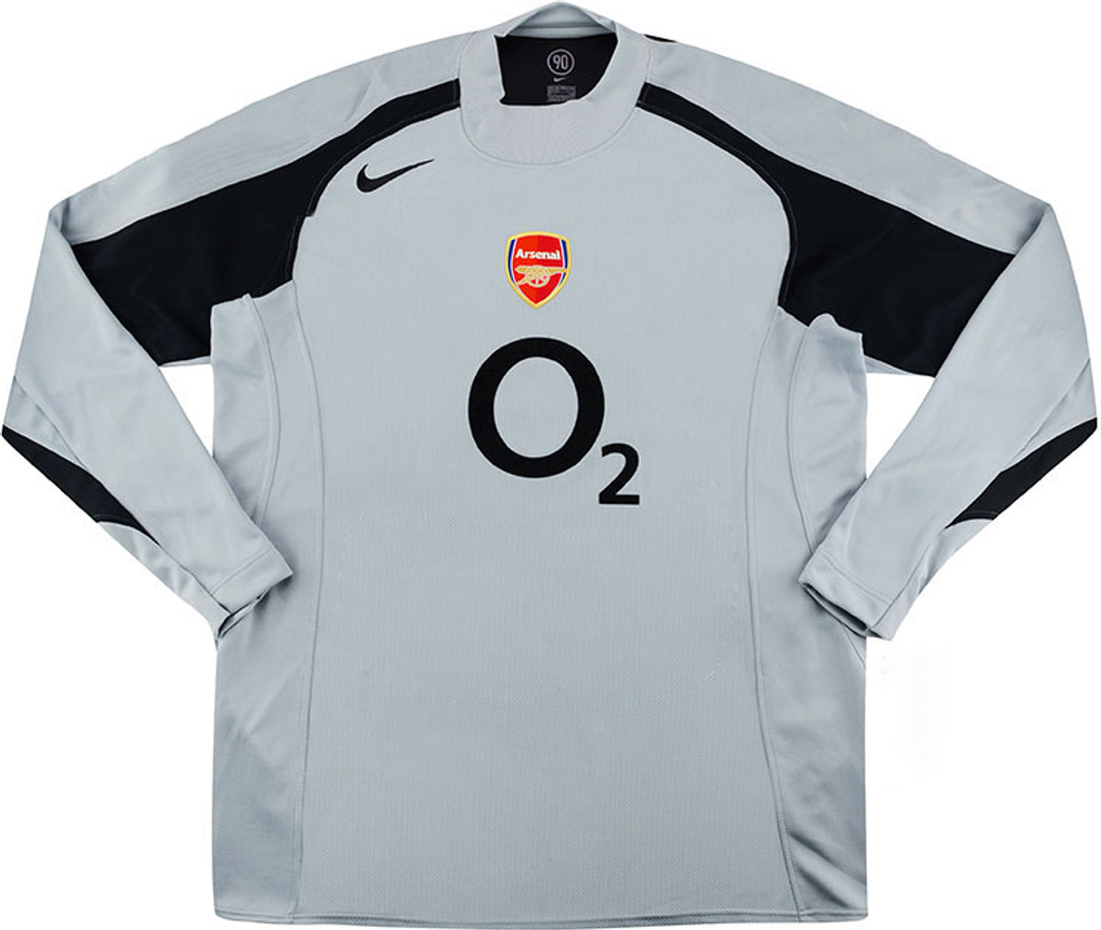 2004-05 Arsenal GK Shirt Lehmann #1 (Excellent) XL-Arsenal Dennis Bergkamp Names & Numbers Goalkeeper Legends Arsenal Dennis Bergkamp Names & Numbers Goalkeeper Legends