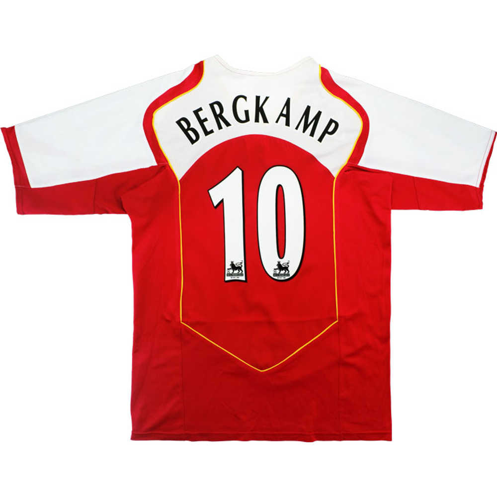 2004-05 Arsenal Home Shirt Bergkamp #10 (Very Good) XL