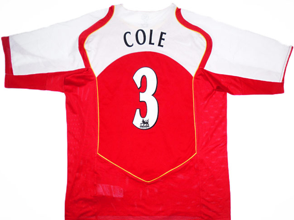 2004-05 Arsenal Home Shirt Cole #3 (Very Good) S