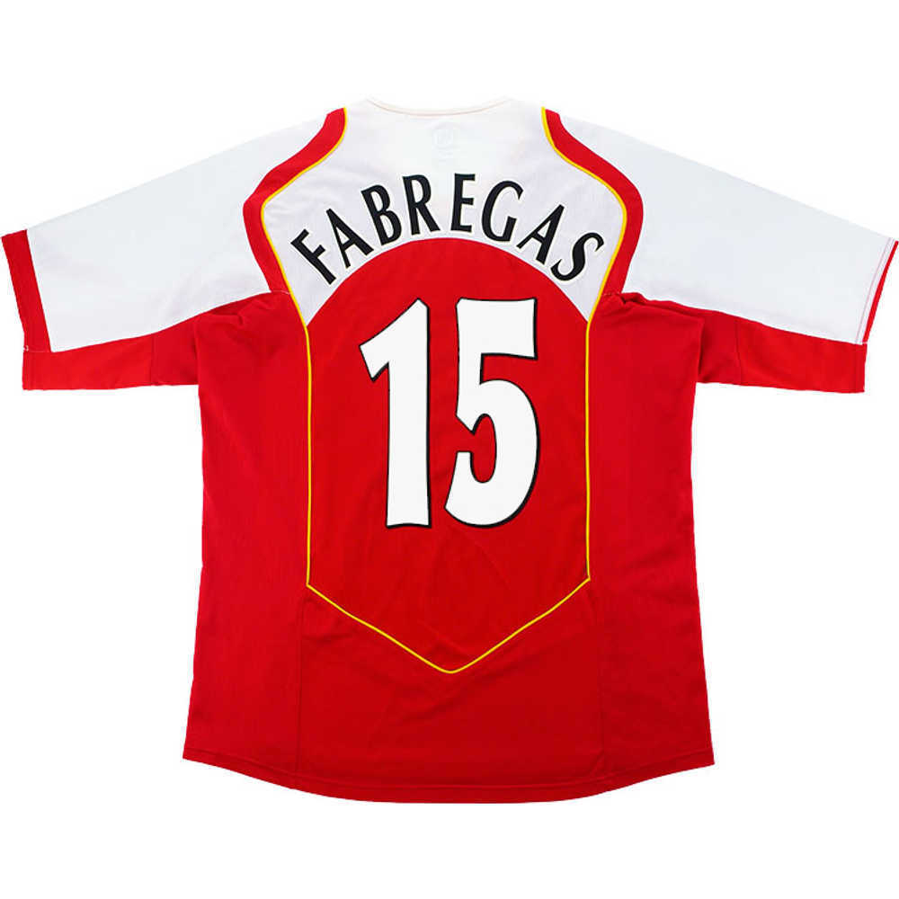 2004-05 Arsenal Home Shirt Fabregas #15 (Very Good) L