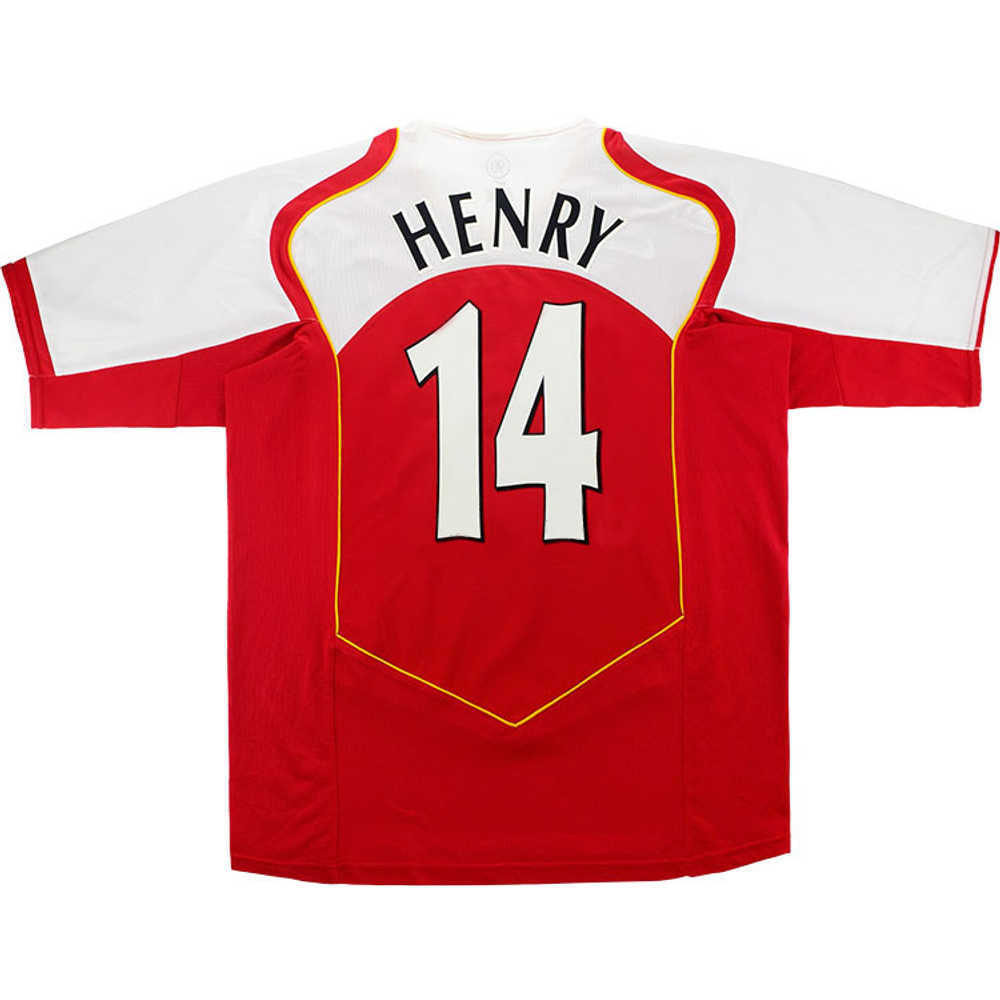2004-05 Arsenal Home Shirt Henry #14 (Excellent) L