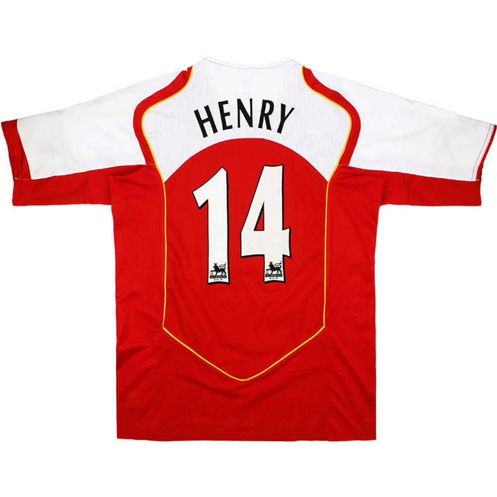 2004-05 Arsenal Home Shirt Henry #14 (Excellent) S