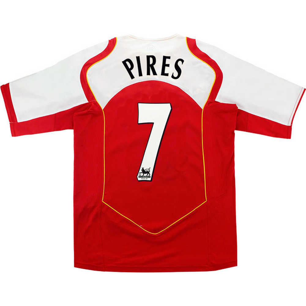 2004-05 Arsenal Home Shirt Pires #7 (Excellent) XL