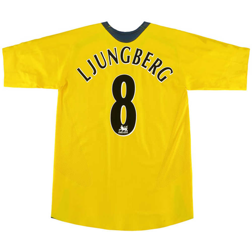 2005-06 Arsenal Away Shirt Ljungberg #8 (Excellent) XL
