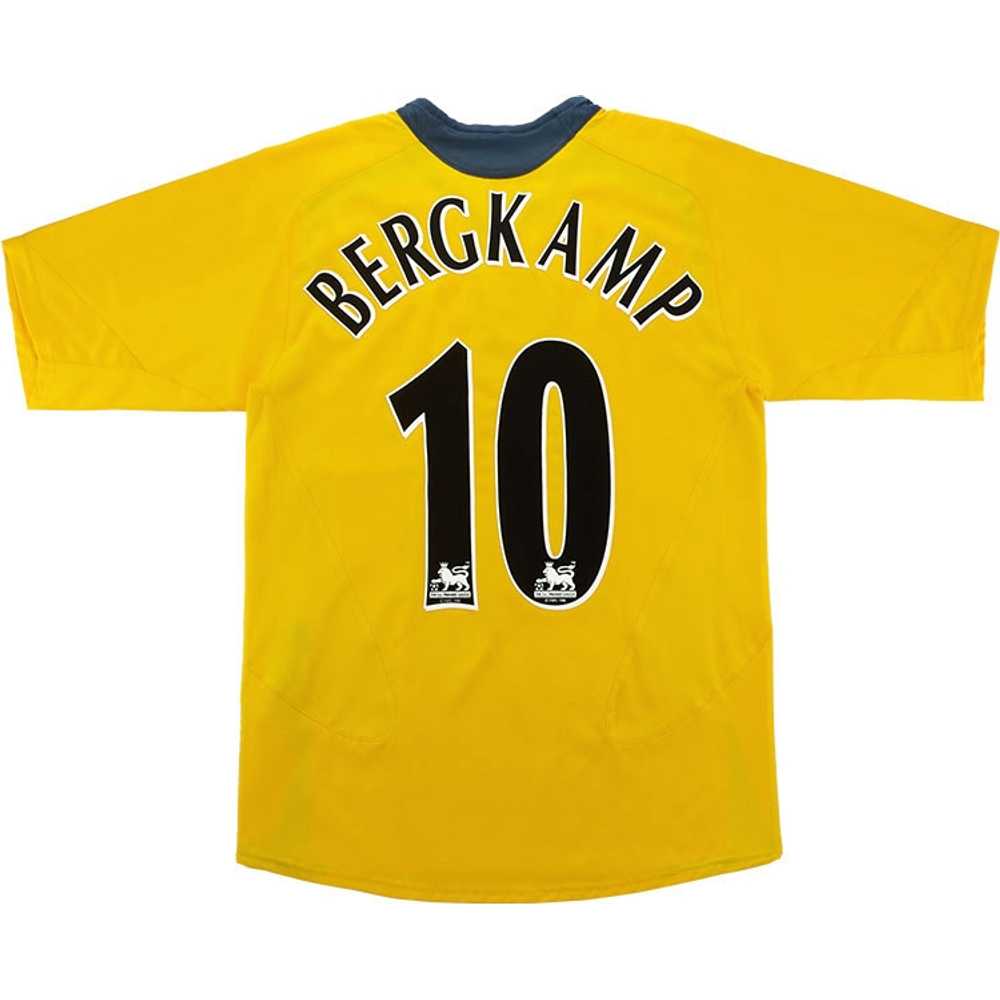 2005-06 Arsenal Away Shirt Bergkamp #10 (Excellent) L