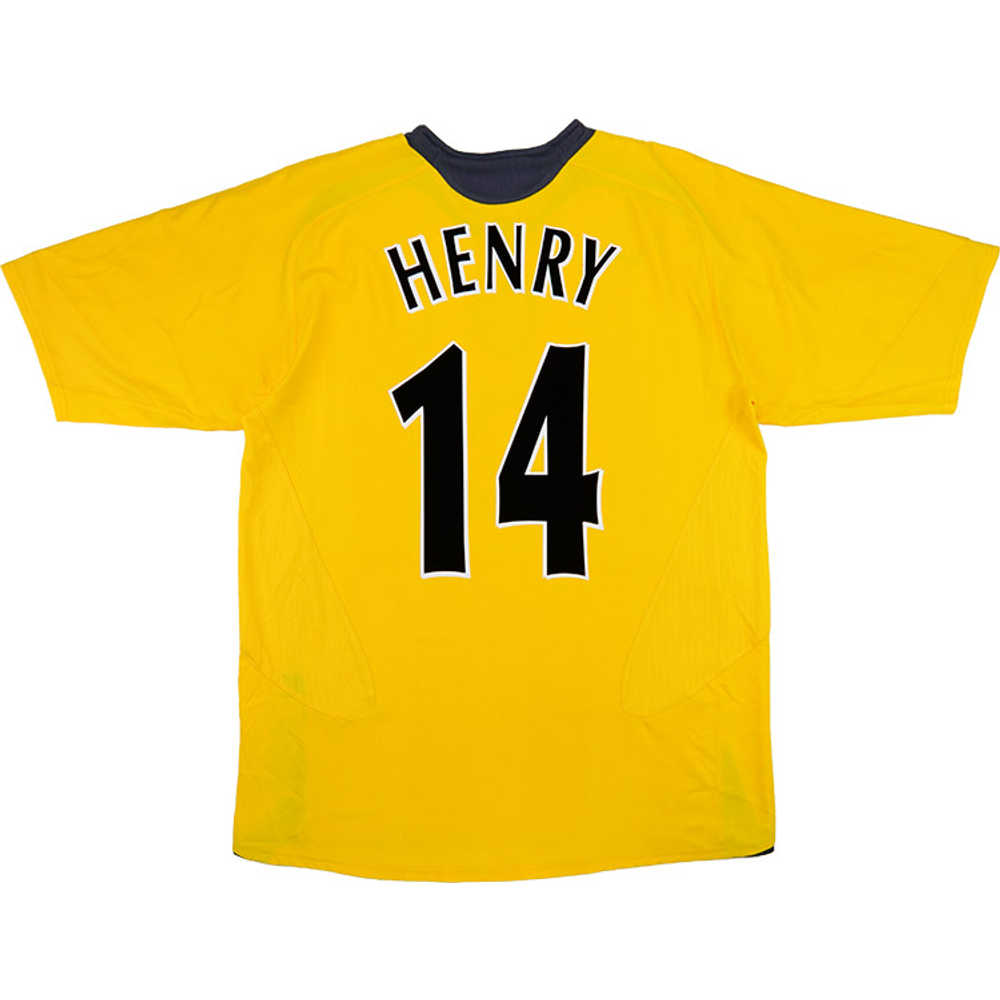 2005-06 Arsenal Away Shirt Henry #14 (Very Good) XL