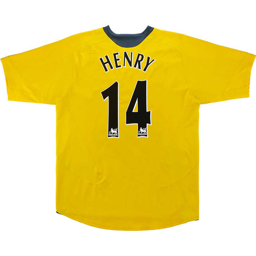 2005-06 Arsenal Away Shirt Henry #14 (Excellent) XL