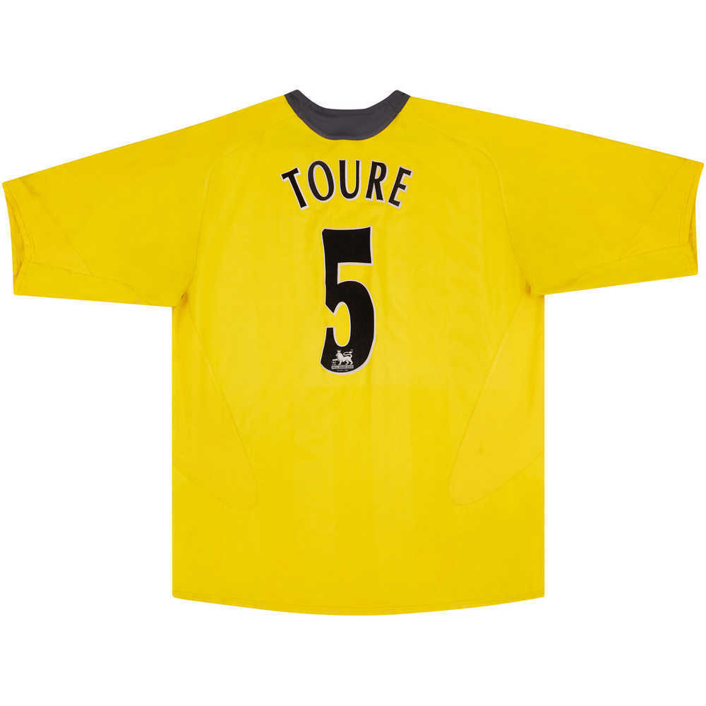 2005-06 Arsenal Away Shirt Toure #5 (Very Good) XL