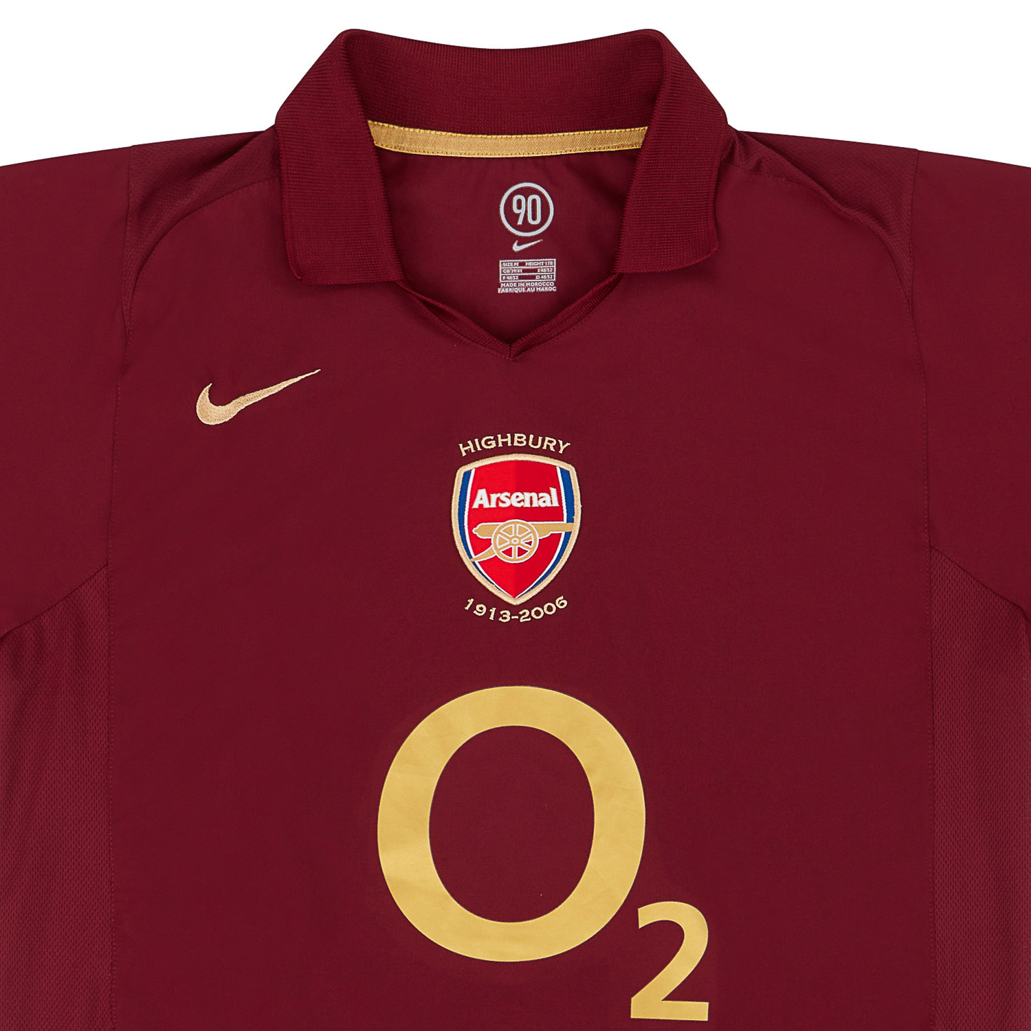 2005-06 Arsenal Home Shirt Henry #14 (Very Good) S