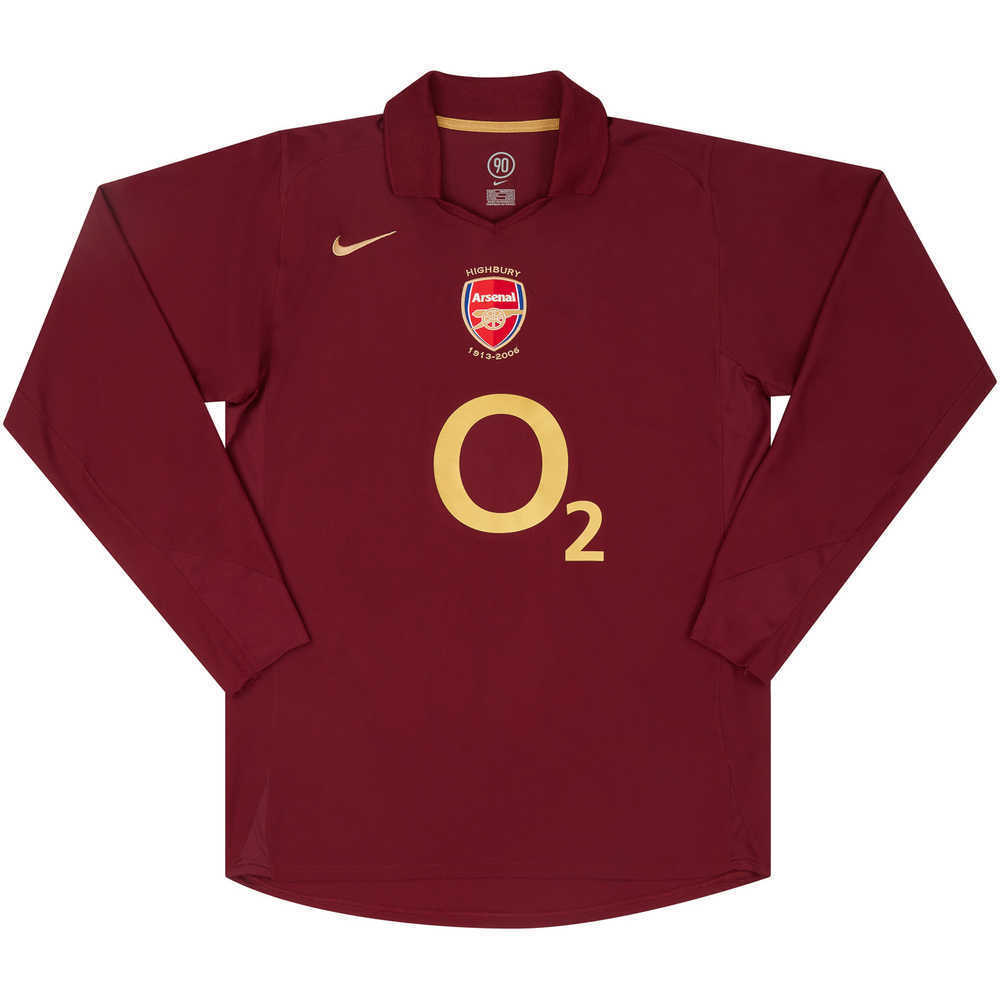 2005-06 Arsenal Home L/S Shirt (Good) L