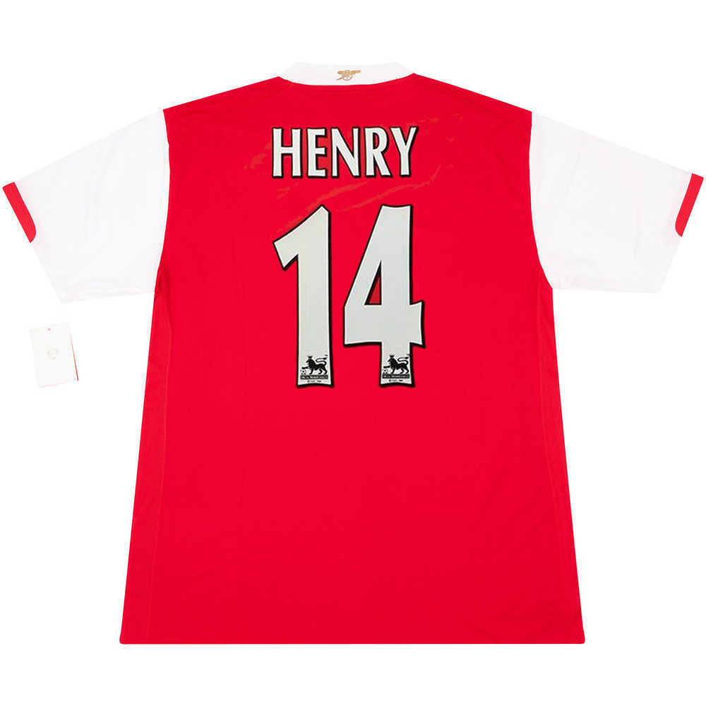 2006-07 Arsenal Player Issue Home Shirt Henry #14 *w/Tags* XL