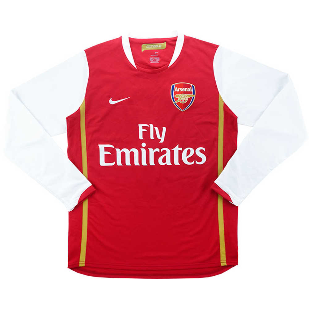 2006-08 Arsenal Home L/S Shirt (Good) S