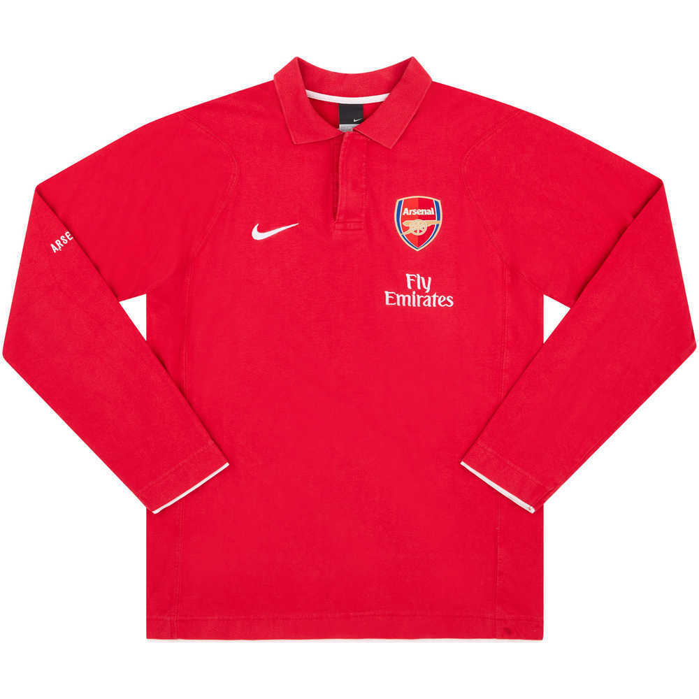 2006-07 Arsenal Nike Polo L/S Shirt (Very Good) L