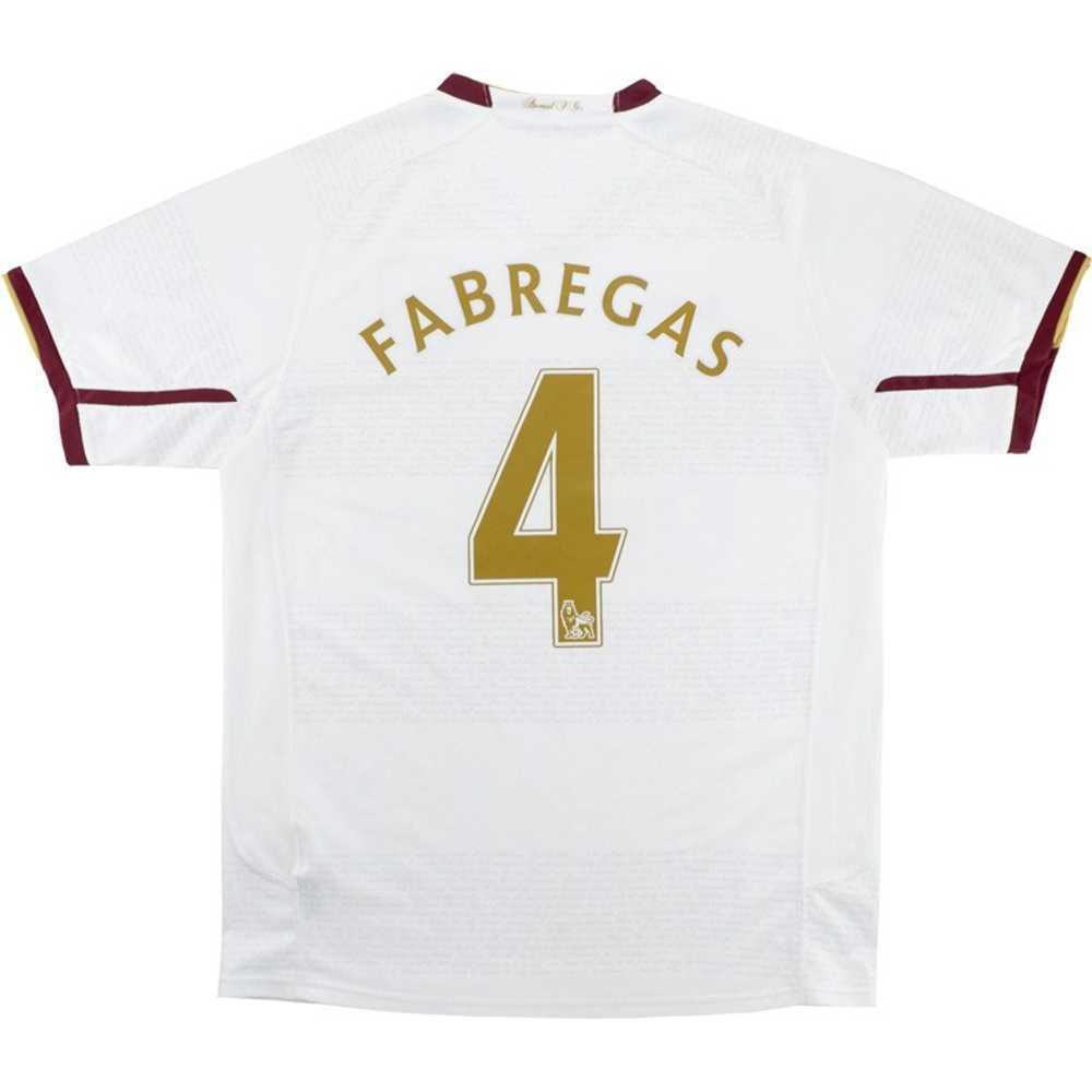 2007-08 Arsenal Away Shirt Fabregas #4 (Very Good) L