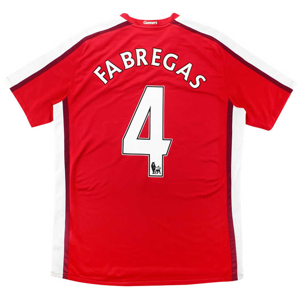 2008-10 Arsenal Home Shirt Fabregas #4 (Excellent) L.Boys