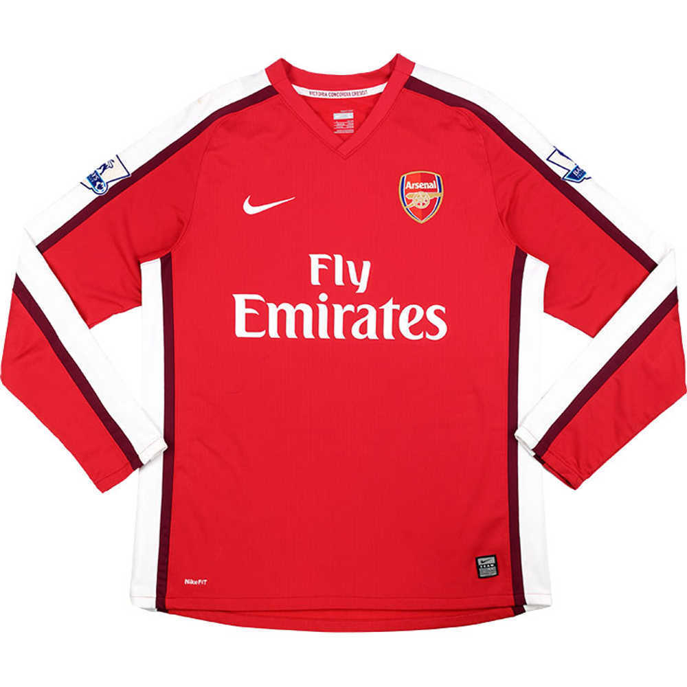 2008-10 Arsenal Home L/S Shirt (Good) S