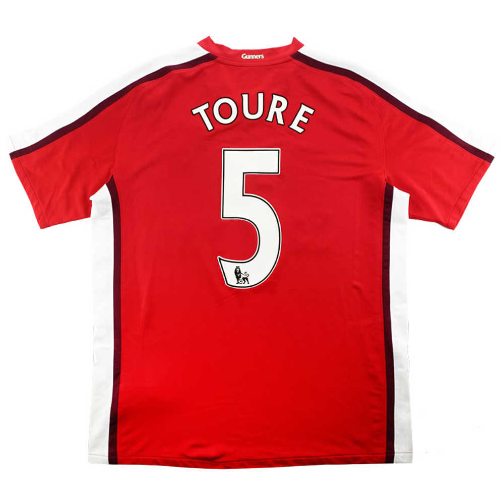 2008-10 Arsenal Home Shirt Toure #5 (Excellent) S