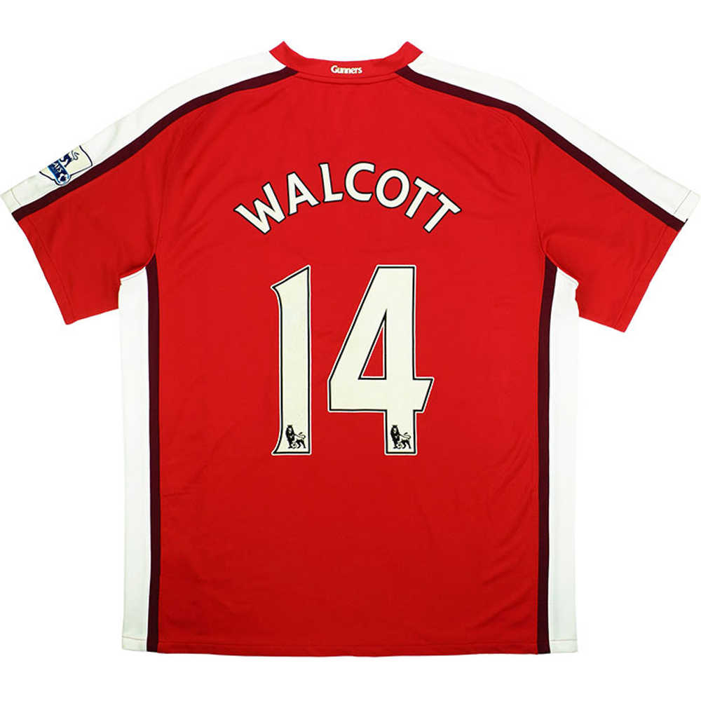 2008-10 Arsenal Home Shirt Walcott #14 (Very Good) XL.Boys