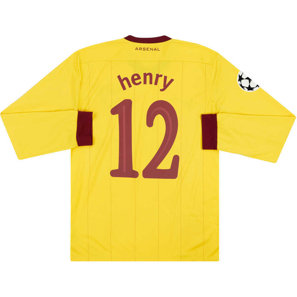 2010-13 Arsenal CL Away L/S Shirt Henry #12 (Excellent) L