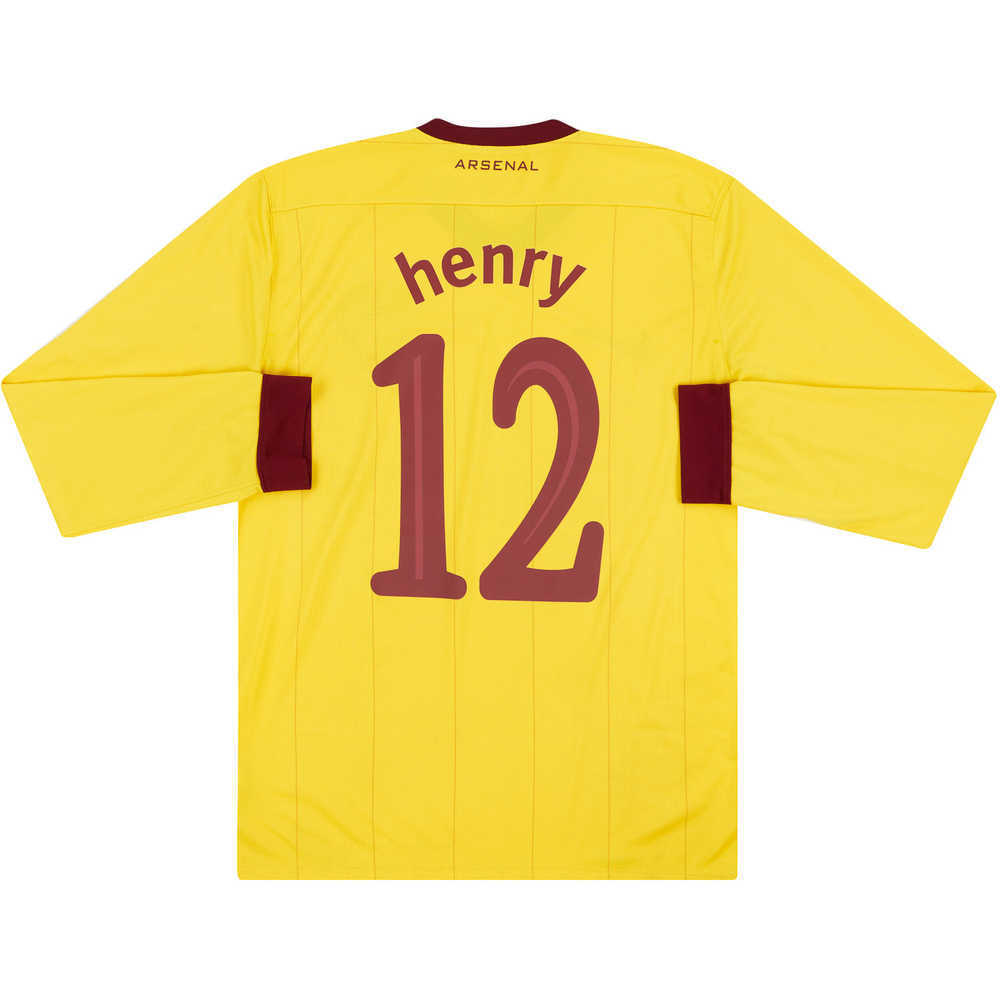 2010-13 Arsenal CL Away L/S Shirt Henry #12 (Excellent) XL