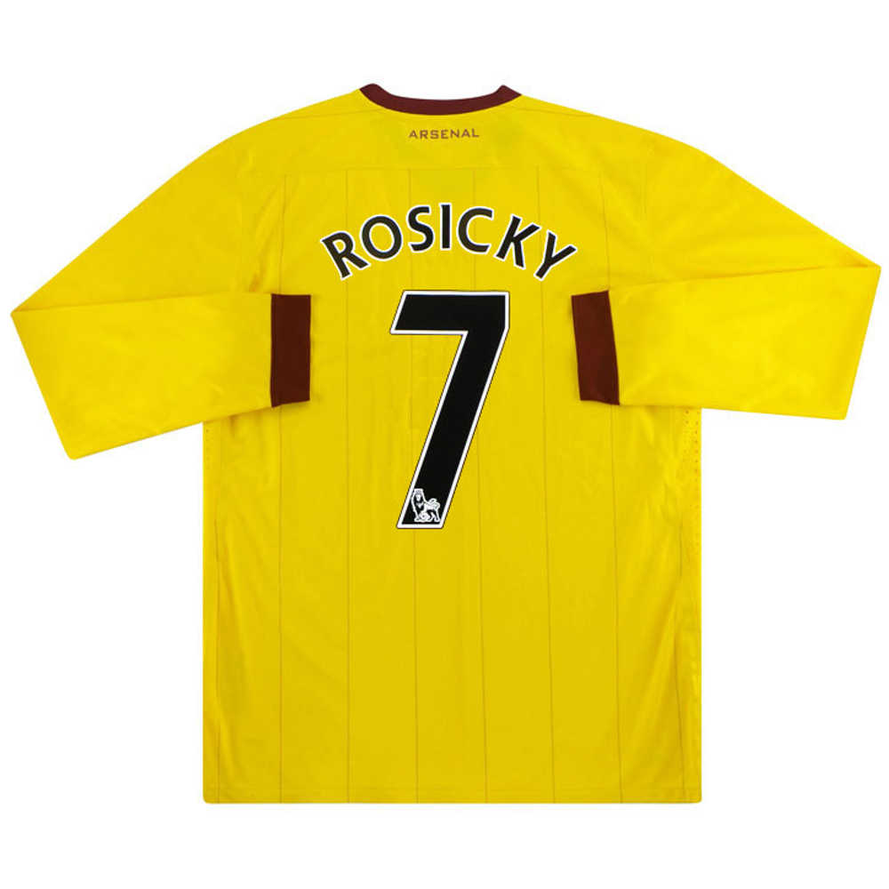 2010-13 Arsenal Away L/S Shirt Rosicky #7 (Excellent) XXL
