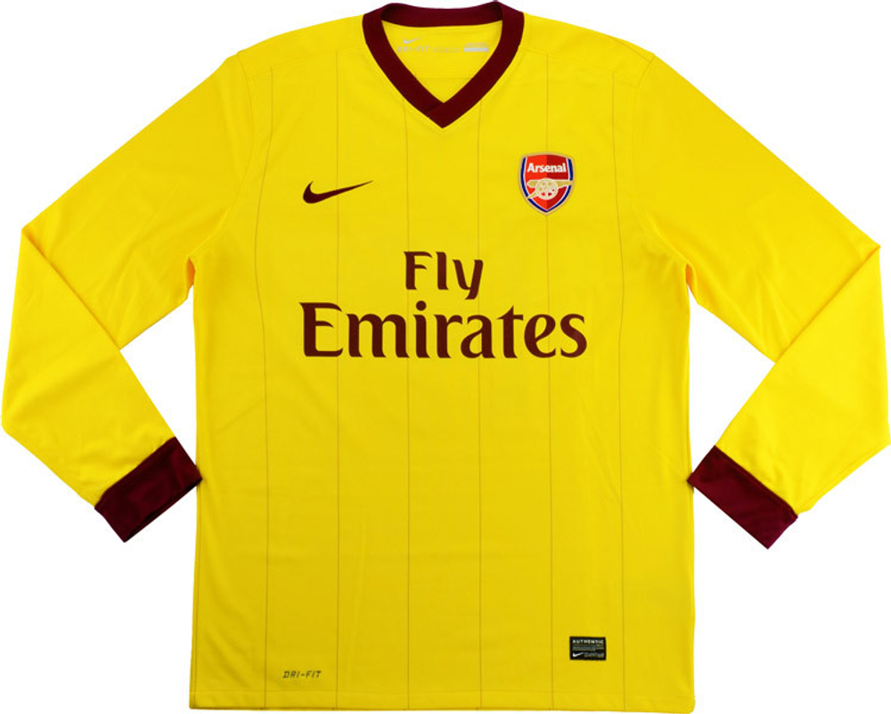 2010-13 Arsenal Away L/S Shirt Rosicky #7 (Excellent) S-Specials Arsenal Names & Numbers Cult Heroes
