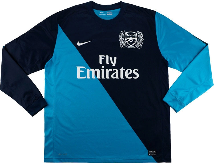 2013-14 Arsenal Player Issue Away Shirt L/S M