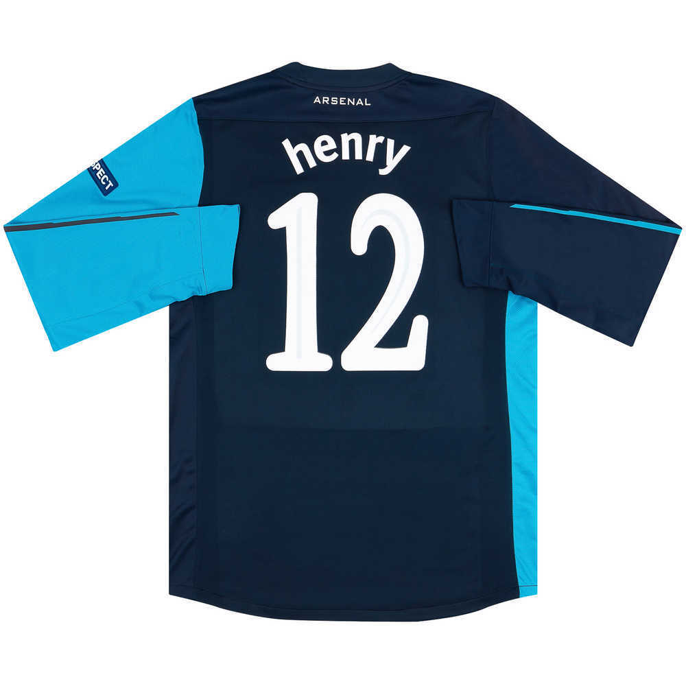 2011-12 Arsenal Player Issue Away L/S Shirt Henry #12 (Very Good) XL