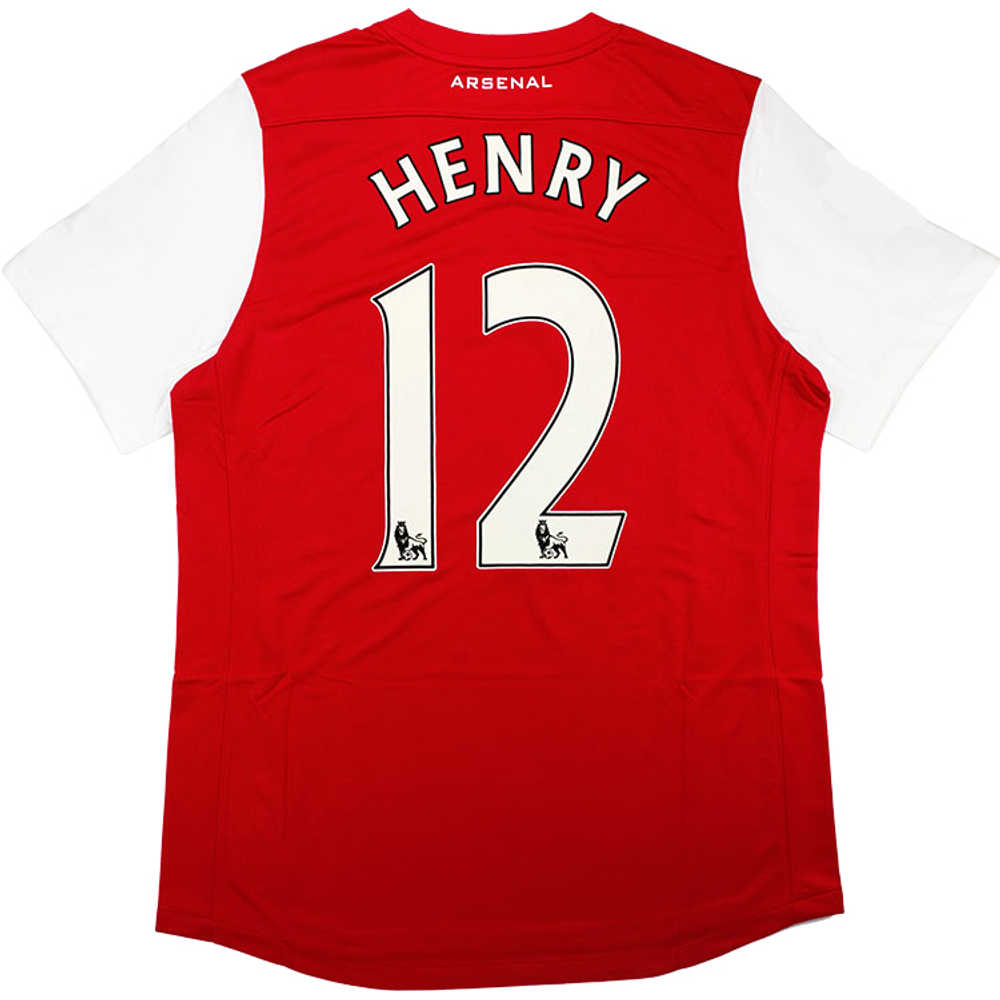 2011-12 Arsenal Home Shirt Henry #12 (Excellent) XL