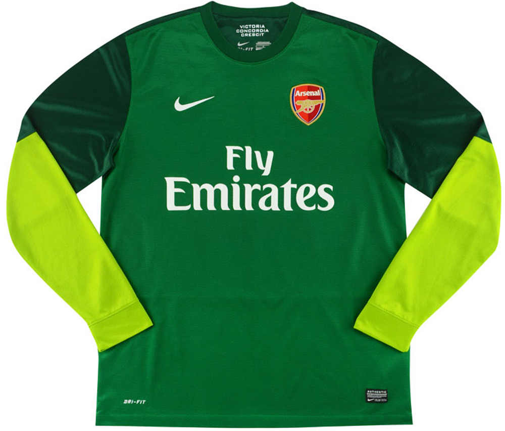 2012-13 Arsenal GK Shirt (Excellent) S-Arsenal Goalkeeper