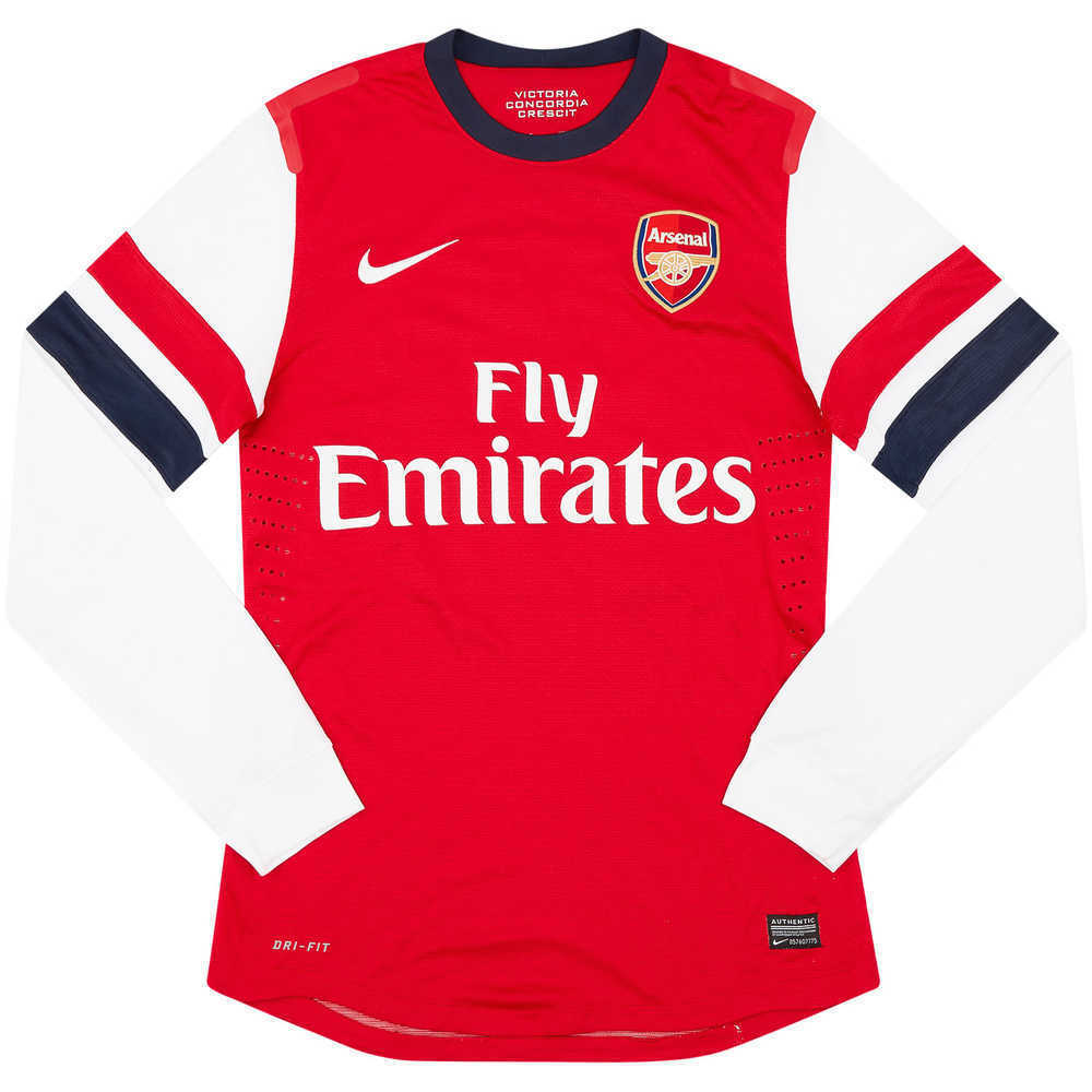 2012-14 Arsenal Match Issue Home L/S Shirt #12