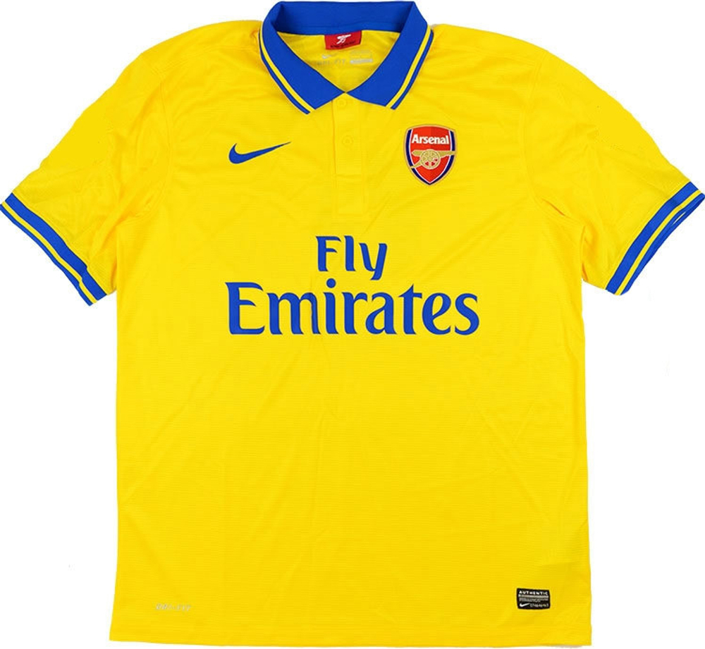 2013-14 Arsenal Away Shirt Özil #11 (Excellent) S-Arsenal Names & Numbers Printed Shirts 