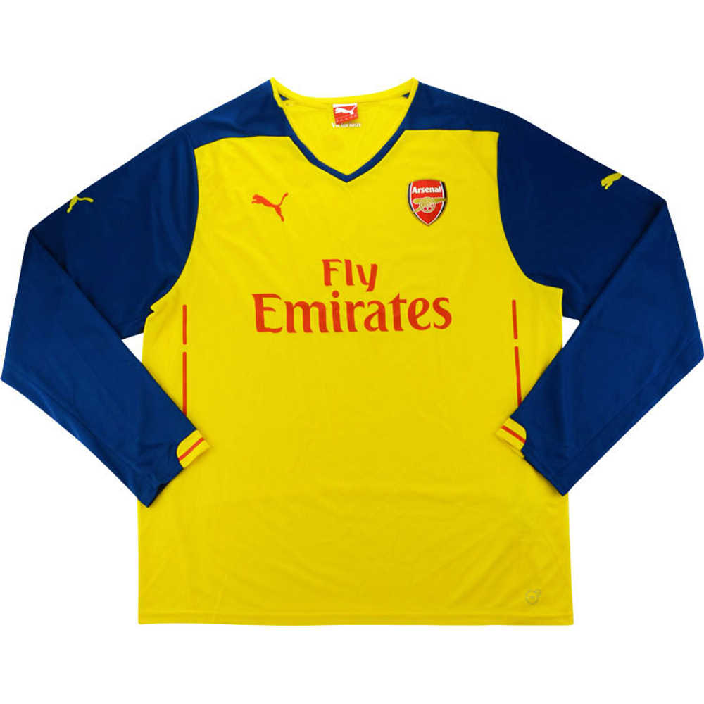 2014-15 Arsenal Away L/S Shirt (Very Good) M