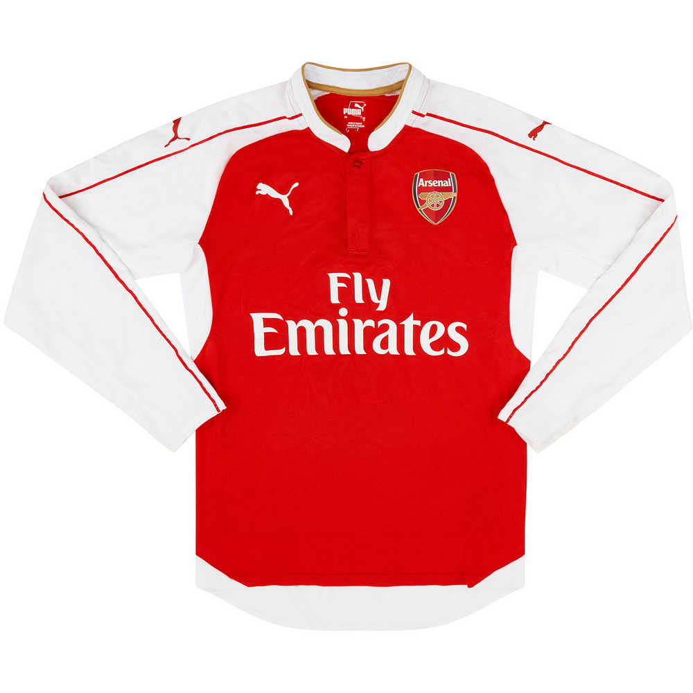 2015-16 Arsenal Home L/S Shirt (Excellent) M