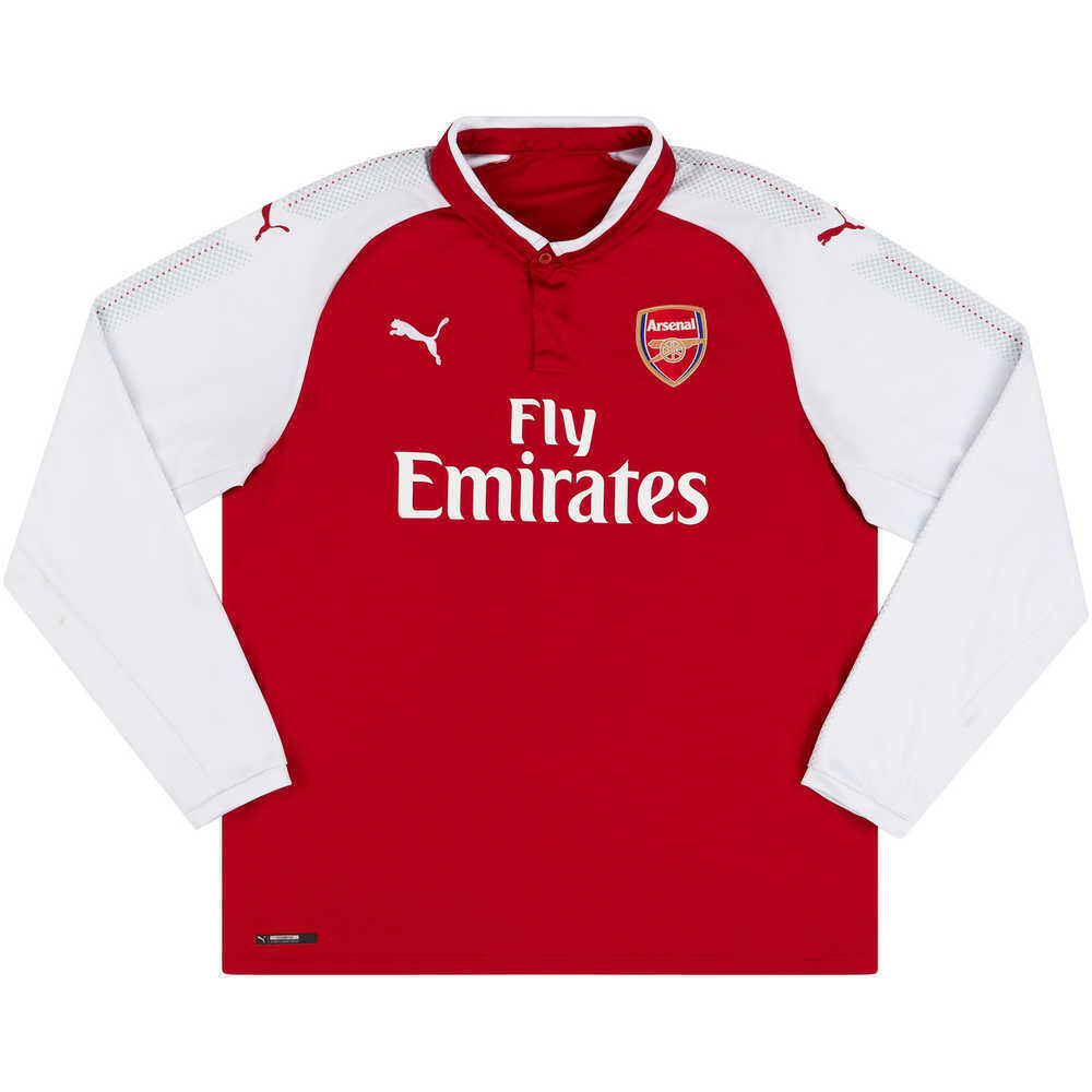 2017-18 Arsenal Home L/S Shirt (Excellent) S