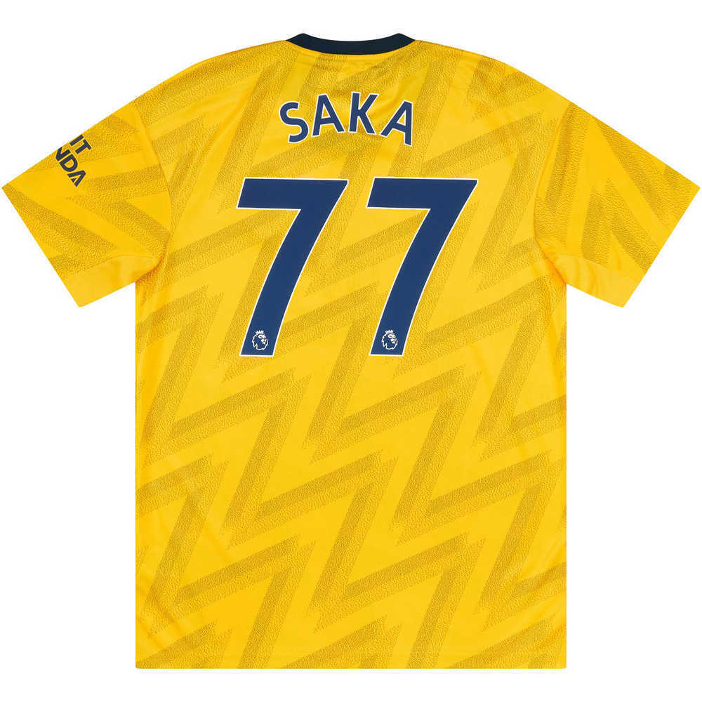 2019-20 Arsenal Away Shirt Saka #77 (Excellent) M