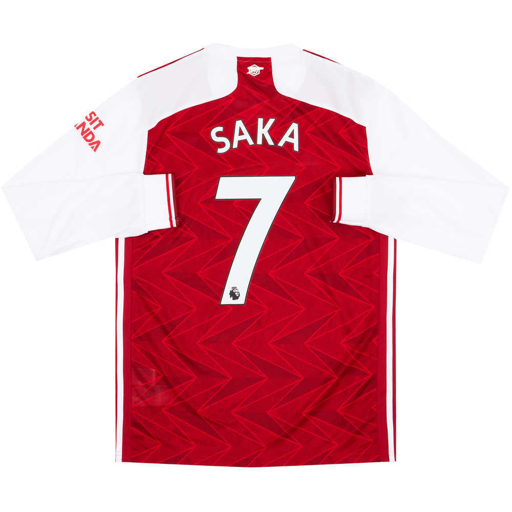 2020-21 Arsenal Home L/S Shirt Saka #7 *w/Tags*