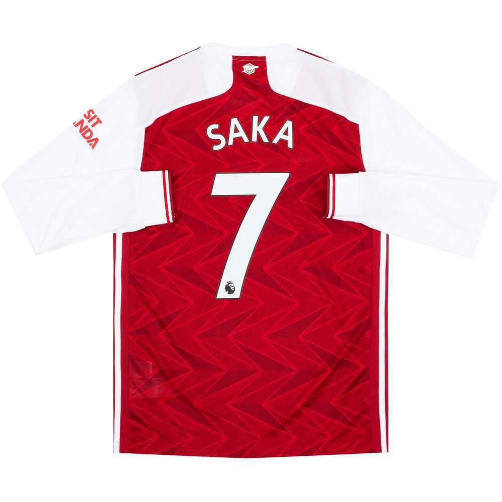2020-21 Arsenal Home L/S Shirt Saka #7 (Excellent) S